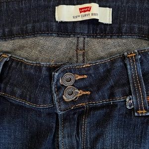 Levi 529 Button fly Curvy Boot cut Jeans